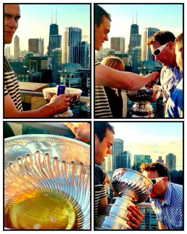 1BARON3's tweet photo. First Red Bull drank from the Stanley Cup!!! #toews #blackhawks #redbull @redbullCHI @redbullMSP @redbull http://t.co/yKhoDJyXXC
