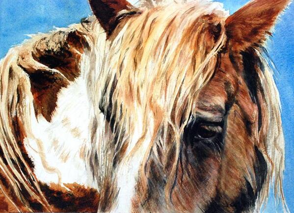 MapleMain's tweet image. Maple&amp;amp;Main is having a show Sat. 5-7 to benefit Connecticut Draft Horse Rescue featuring paintings of rescued horses