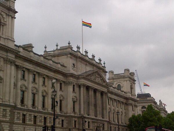 Cabinet office flying flag for Gay Pride week #diversityingovernment