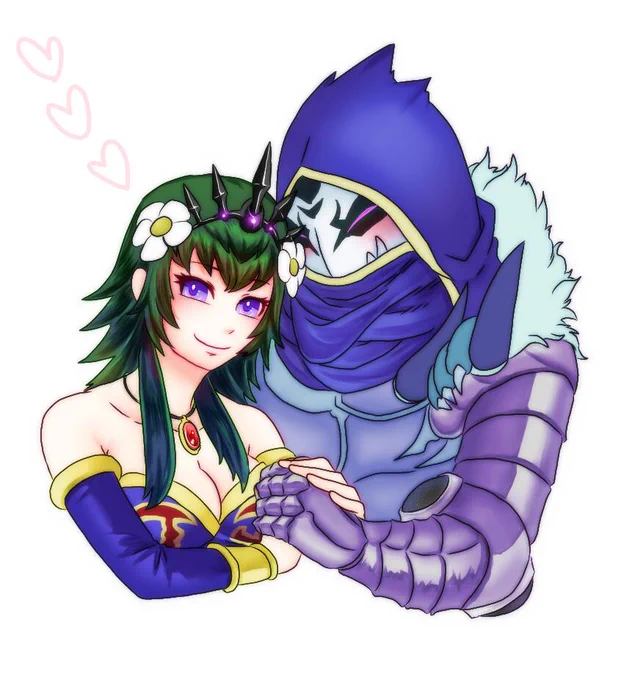 なんか前に描いたけど途中で飽きちゃったハーデス様とペスセポネちゃん出てきた。公式夫婦美味しいよね。 