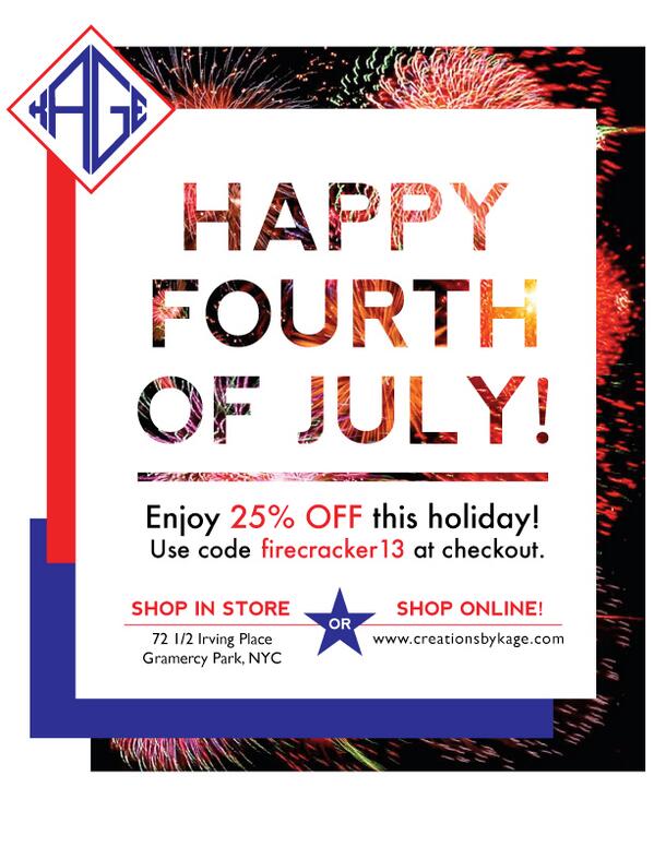 kageonirving's tweet photo. Just a few days left! Crack! Boom! Bang! 25% Off Thru The Fourth! http://t.co/eqpamUuTNN http://t.co/4Mz0M1zlZI