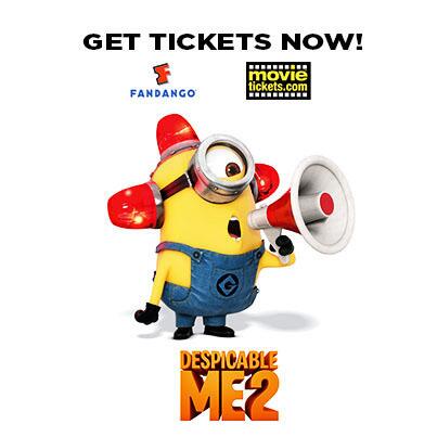 DespicableMe's tweet photo. Go to http://t.co/eyTfbOz4FM for tickets and showtimes. #DespicableMe2 http://t.co/mspWyg0Fm5