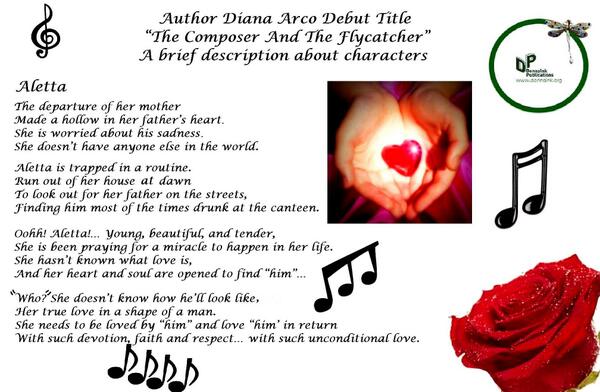 AuthorDianaArco's tweet image. It is time for you to discover "Aletta" The Composer's daughter and the Flycatcher's desire.  #CharacterDescription