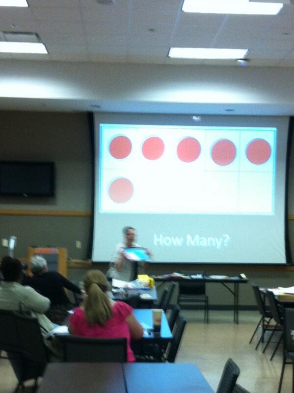 #BTH2013 Ann Jacobson's ten frame session is giving me new ideas for giving students a structure for math concepts!