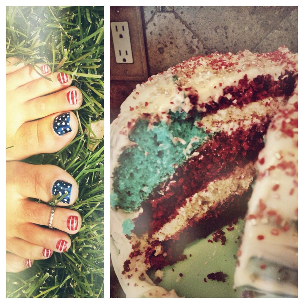 Hannah McAlister on Twitter "Homemade American Flag cake and American