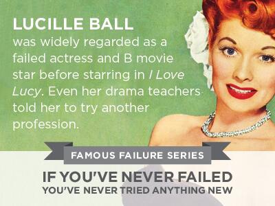 BoothJonathan's tweet photo. If you've never failed, you've never tried anything new. http://t.co/rD89sMiYF2