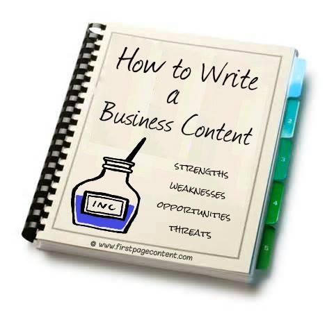 FirstContent's tweet image. How to write a business content..goo.gl/Koh9K