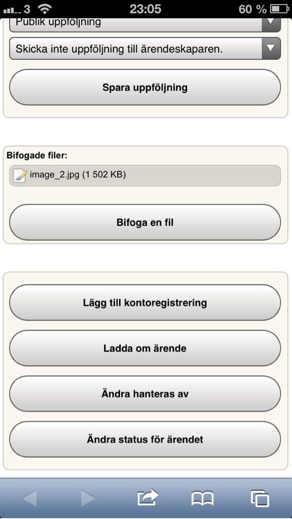 SummeraSupport's tweet image. Ladda upp bilder samt samt öppna filer från mobilgränssnittet i varje ärende