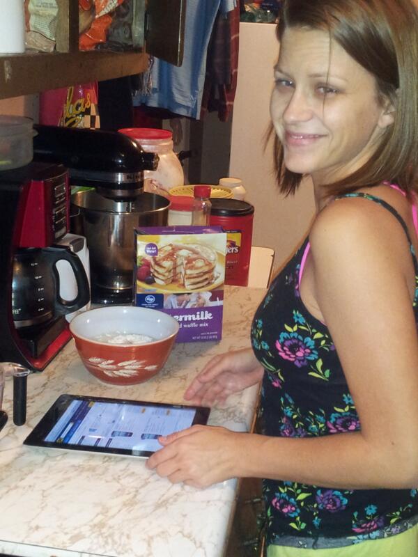 Yea she making pankaes:-D #munchies