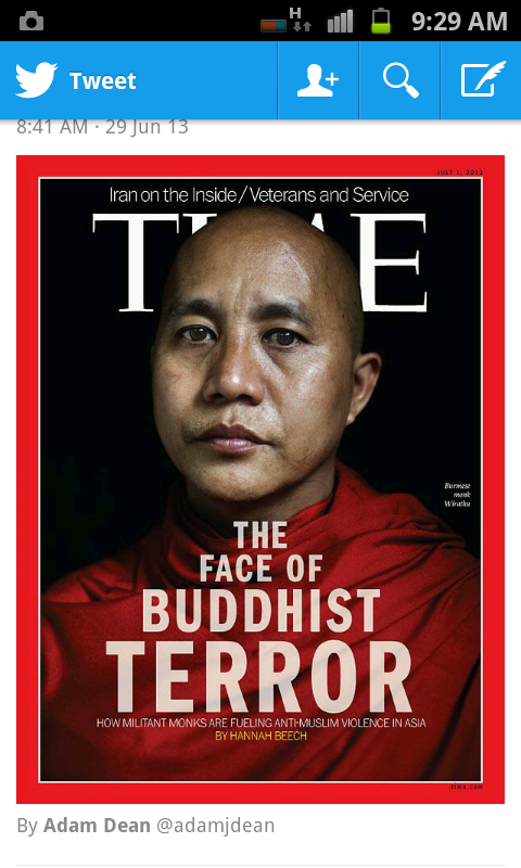 wirathu's tweet photo. #arrestwirathu http://t.co/edhLFWYGHE