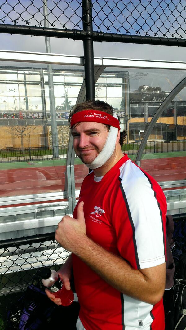 AshMorph's tweet photo. Toughest man at the @latrobehockey club @robbiediff #ltuhc #Chinstrapswag http://t.co/pJOGQV5YXh