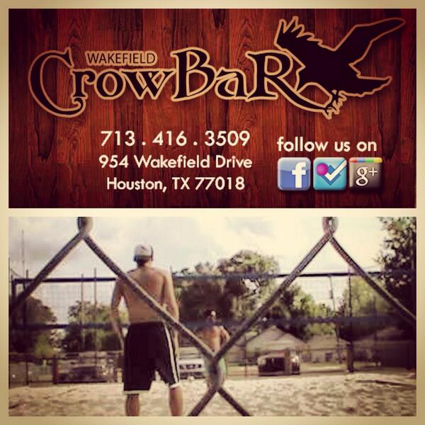 Looking for something to do this weekend? Check out our friends @WakefieldCrowba. Full bar/kitchen &amp; sand volleyball