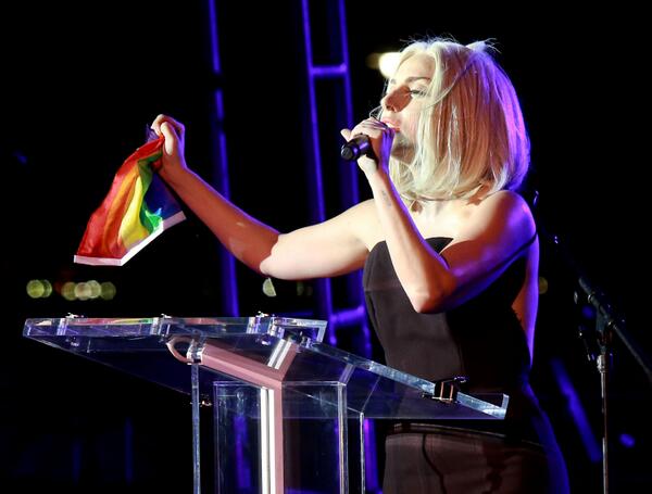 Lady Gaga at the NYC Pride Rally! #GagaAtNYCPride (10) -