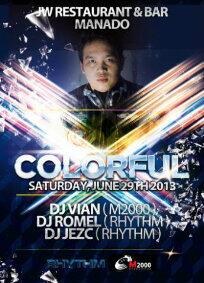 m2000manado's tweet photo. «Tonight "COLORFUL" @ JW • it's SPECTACULAR • \=D/ with DJ Vian M2000 Pro_MDC // http://t.co/nTL1dqiLru