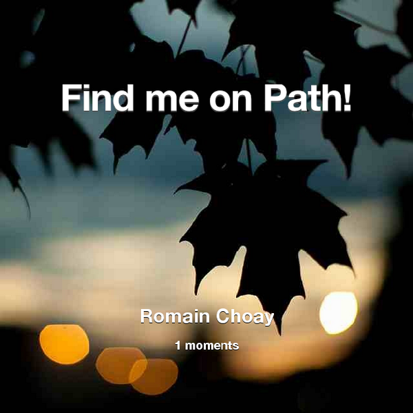 Romainchoay's tweet photo. Find me on #Path now! Go to: http://t.co/6XUwc7gAS9! #thepersonalnetwork http://t.co/MGy1XCJ1op