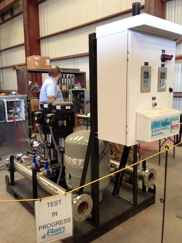 ParkUSA's tweet image. Testing in Progress! Another #RainHarvest system for a #LEED #USGC project. ParkUSA - "Design for Water"