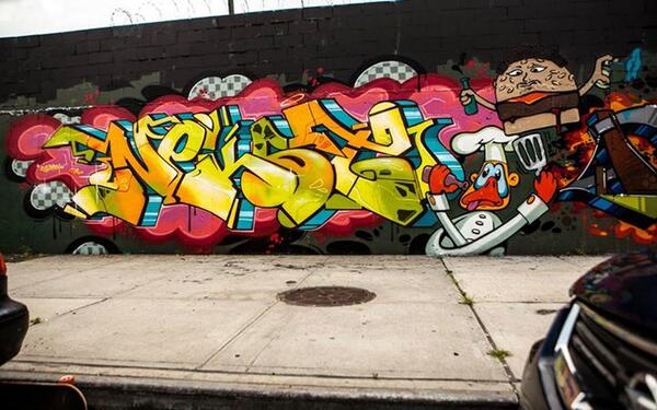 graffitishop's tweet image. Part of the brand new Nekst Tribute Wall in Brooklyn graffitishop.it graffitishop.net #graffiti #graf...