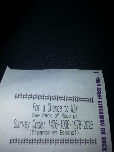 TellUsQuickly's tweet image. Can they make these survey pin-codes any longer? #TellUsQuickly