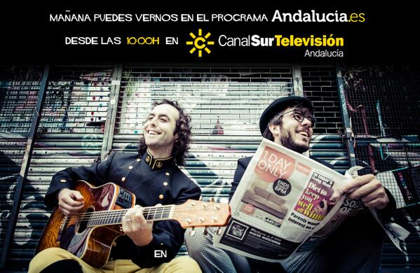 Mañana estaremos en el programa <a href="/andaluciaes/">Andalucía.es</a> de @RTVA desde las 10:00h  <a href="/Spyro_Music/">Spyro Music</a> <a href="/canalfiesta/">Canal Fiesta Radio</a> <a href="/sellomusical/">enbuscadeartistas</a> RT :)