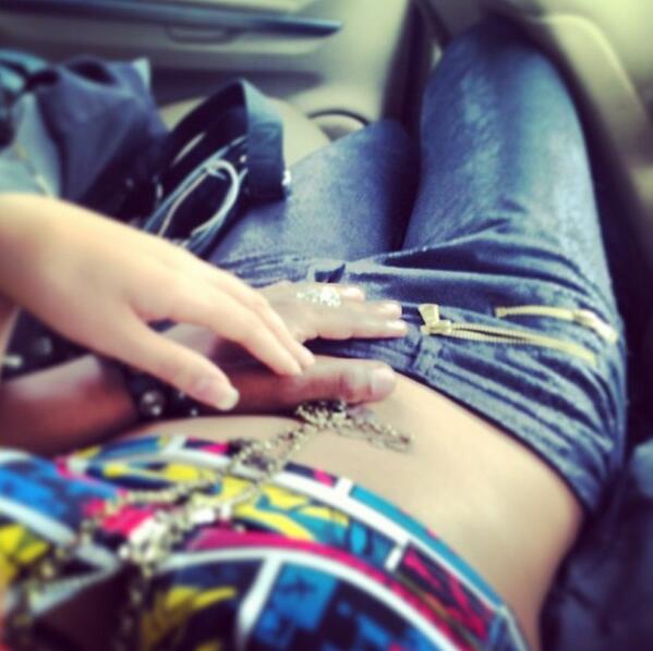 Sun bathing in the car with Malik