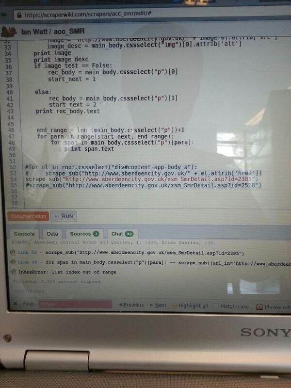 Raspberry_Spy's tweet image. Wrangling #scraperwiki to grab some non #opendata for #ach13