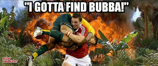 Rugby Onslaught On Twitter The Inevitable George North Forrest Gump Meme Http T Co At79d49cgp