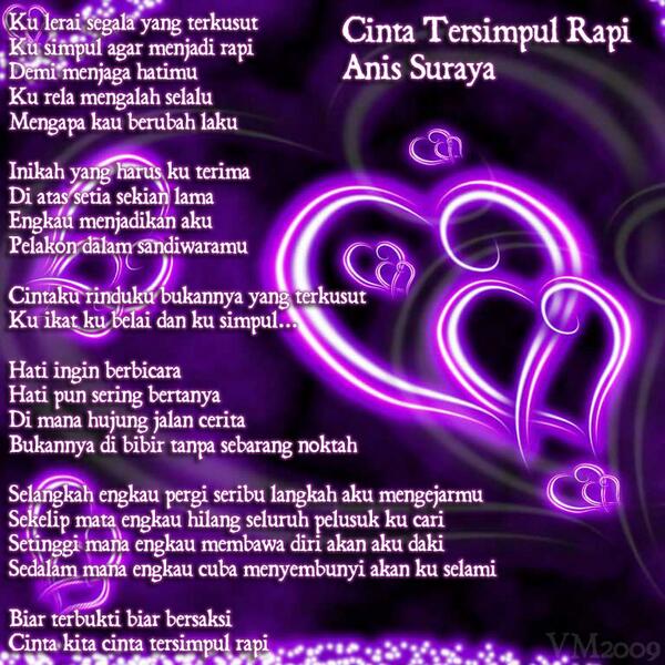  Lirik  Lagu  Puisi  Cinta  Yang  Hilang KT Puisi 