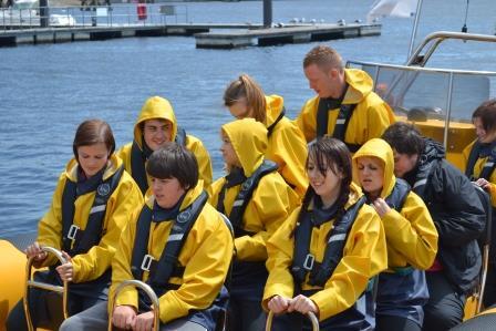 WelshDragonzESU's tweet photo. Great day at Cardiff bay on a speed boat, geocaching and running for trains. #iScout http://t.co/ePoL7eN7r3