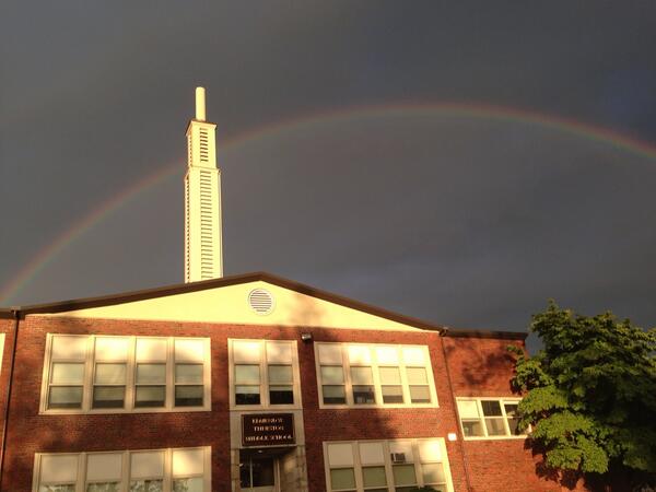 How's this for a sign? #tmsrainbow