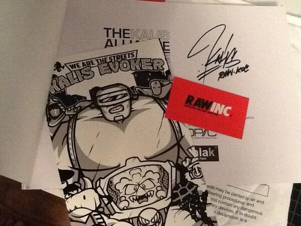 MASERone's tweet image. Thanks to RAW INC. for the "The Kalis Alliance" graffiti/street art colouring book. Straight from Australia.