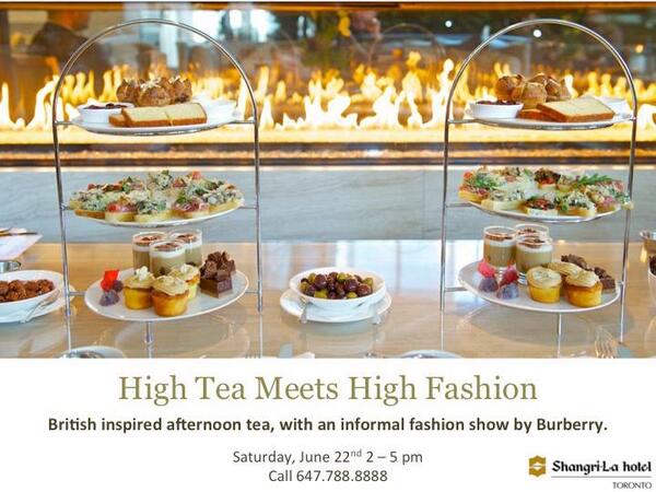 Shangri-La Hotel fashion show party Saturday with <a href="/Burberry/">Burberry</a> hosted by @Sheena_Brady and <a href="/ShangriLaTO/">Shangri-La Toronto</a> --