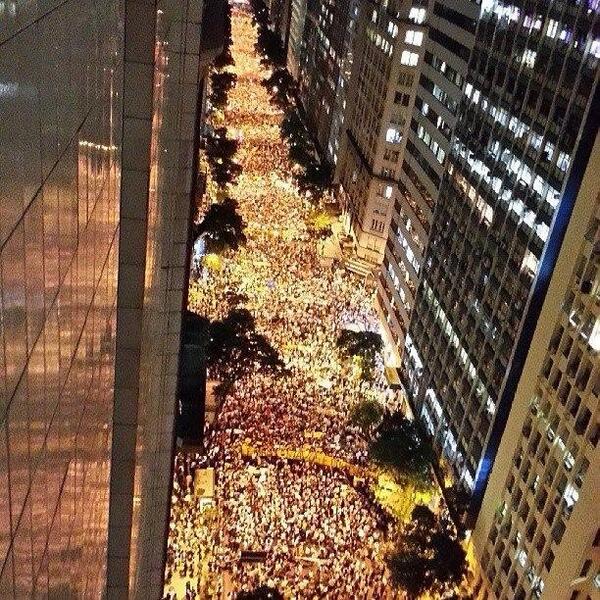 Photo of the streets of #brasil protest again corruption and bad government
