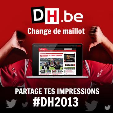 ladh's tweet photo. DH.be change de maillot ! Découvrez le nouveau site ! http://t.co/FV3g2D98LO #dh2013 http://t.co/MhPSEE3fTZ
