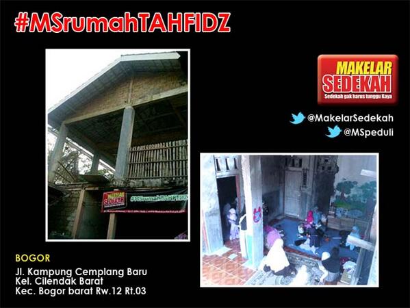 3/7. BOGOR... Jl. Kampung Cemplang Baru Kel. Cilendak Barat Kec. Bogor Barat Rw.12 Rt.03 | <a href="/MS_Bogor/">MakelarSedekah Bogor</a> #MSRumahTahfidz
