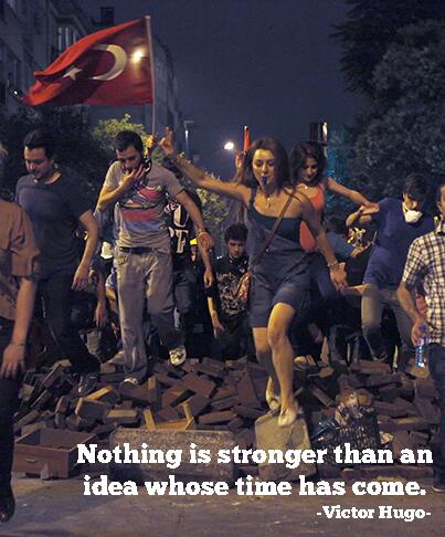 Hannes_Swoboda's tweet photo. Nothing is stronger than an idea whose time has come -Victor Hugo- #direngezi #occupygezi #duranadam T.S. http://t.co/AFGD9TrCkx