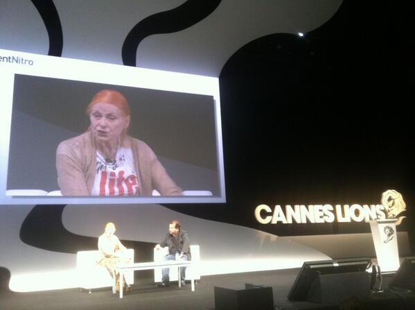 #canneslions Vivienne Westwood: Punk was just another Marketing idea