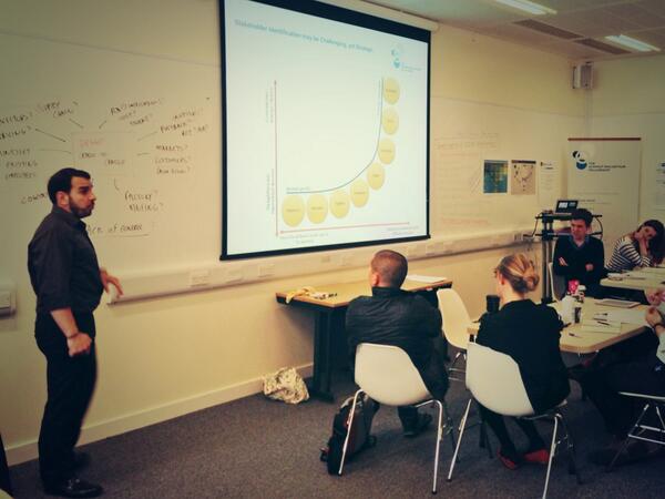 circulareconomy's tweet photo. Here's @iioannoulbs presenting on #circulareconomy biz. models, using @DessoGroup as a case study #SchmidtMacArthur http://t.co/kO6JbZVxCt
