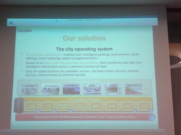 acorsaro's tweet image. Presentation on the City Operating System built on #opensplice #smartcity #OSUM