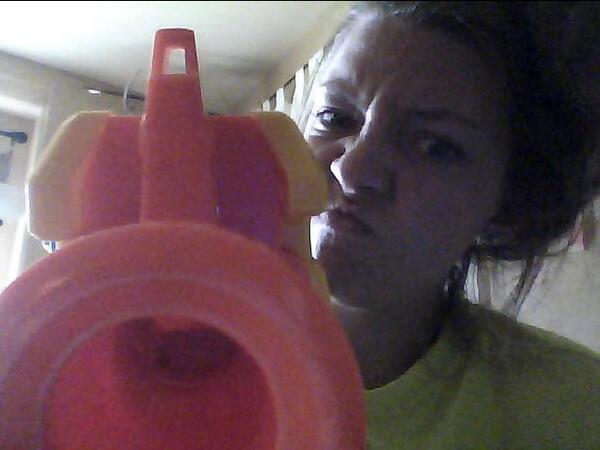 K___Mo's tweet photo. #nerffightwiththeboys #2againstme #WINNING http://t.co/Vv1BF6fTxS