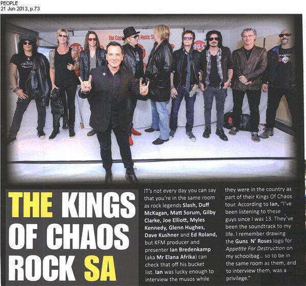 My Shameless #selfie w <a href="/Slash/">Slash</a> <a href="/mattsorum/">matt sorum</a> <a href="/glenn_hughes/">Glenn Hughes</a> <a href="/davekushner66/">Dave Kushner</a> <a href="/DuffMcKagan/">Duff McKagan</a> <a href="/KingsOfChaosSA/">KingsOfChaosSA</a> (Tx <a href="/People_SA/">People Magazine 🇿🇦 SA</a> )