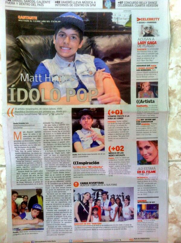 ListinDiario's tweet photo. Nos alegra que le haya gustado RT @yasmeirypc: @matthunter123 esta Hoy en el periodico @listindiario :D muy hermoso http://t.co/Wal4armTLI