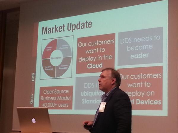 acorsaro's tweet image. Keith, #PrismTech CEO kicking off the #OpenSplice User Meeting #OSUM