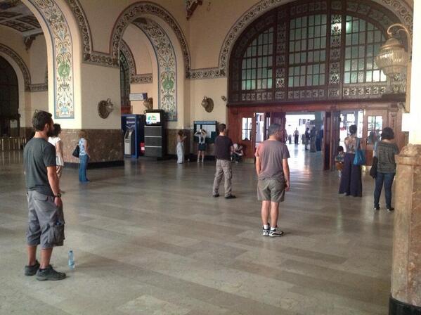 Yerine AVM yapilacagi icin bu gece son seferin kalkacagi Haydarpaşa Tren Garı'nda #duranadam