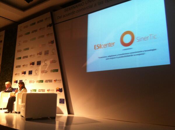Tecnalia_Co's tweet photo. Seminario - Unión Europea y Colombia, expositora @BMayorgaEsi, del acuerdo comercial a las oportunidades de negocio http://t.co/qpB609xOqE