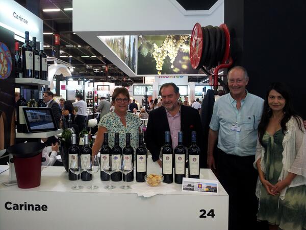 CarinaeVinos's tweet photo. Con Michel Rolland y Gabriela Celeste en nuestro stand! #ArgentinaenVinexpo
Salud!! http://t.co/lcytVzcNuf