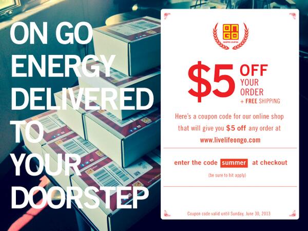 ongoenergy's tweet photo. We be shippin! (for free) http://t.co/PUN4mojQOj