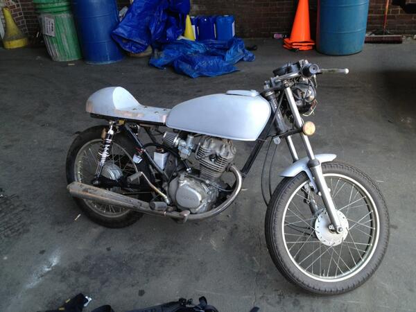 EUwerks's tweet image. One of euwerks many side projects. Cb125s cafe racer. #caferacer #honda #projectbike
