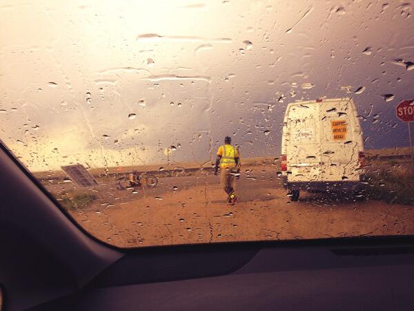 WRBRAAM's tweet photo. Crew was working hard in some summer showers, lightning is intense tonight. Blasting headwinds #WRBRAAM #RAAM2013 http://t.co/KpMbFeuAW3