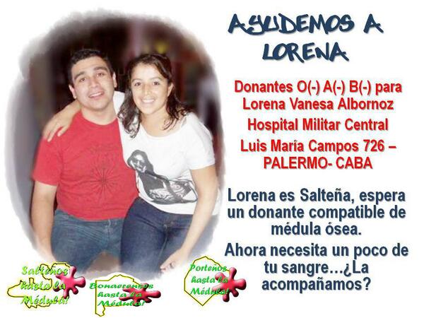 #QuisieraQue se acerquen a donar sangre mañana para Lorena o Retwitteen. Gracias!