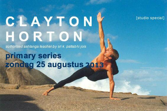 BodyMindAlphen's tweet photo. {studio special} CLAYTON HORTON (USA) zondag 25 augustus PRIMARY SERIES http://t.co/oxL7fX3qHV http://t.co/lyz94GSHDx